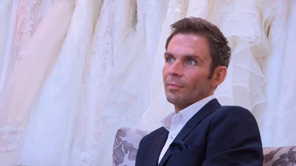 Brother Christopher cries seeing his sister Rebecca in her dream wedding dress
