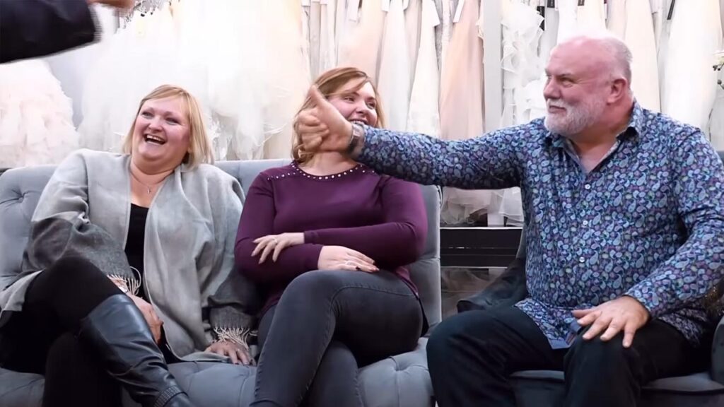 Finance dad is relieved when the expensive looking wedding dress is under budget