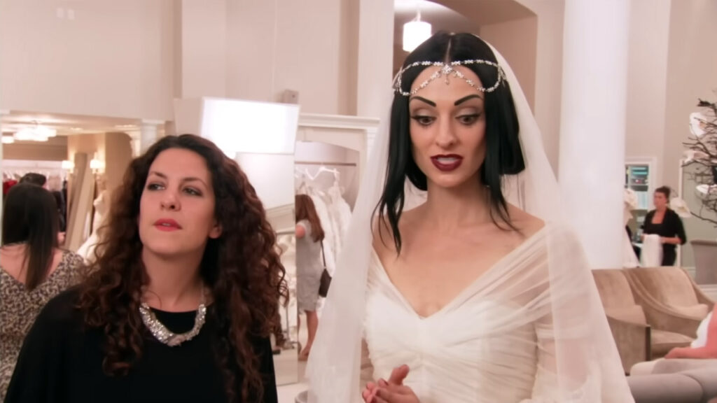 Luxury designer wedding dress reveal for a rockstar bride.