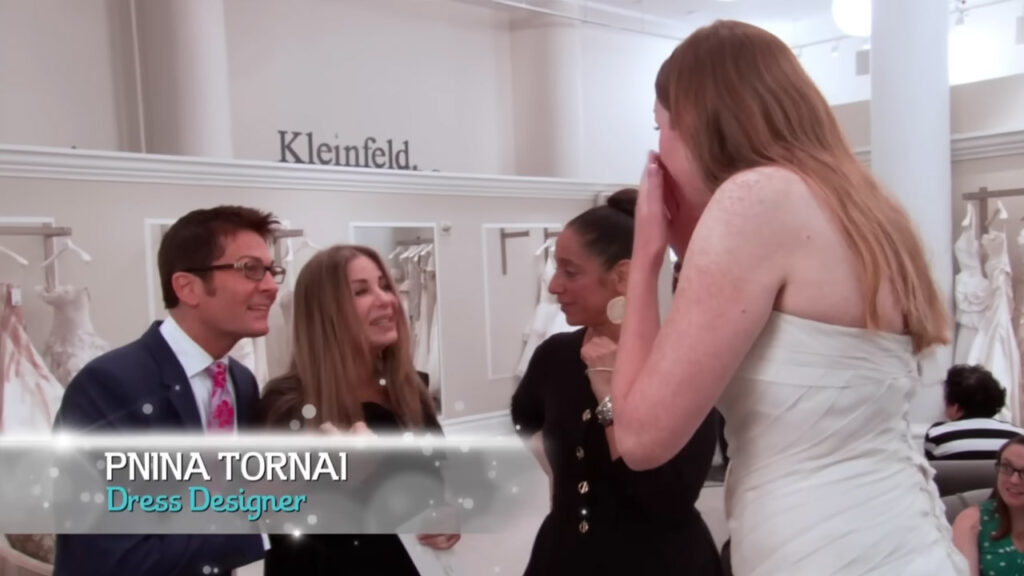 Wedding dress designer Pnina Tornai meets bride Aaron on Say Yes To The Dress