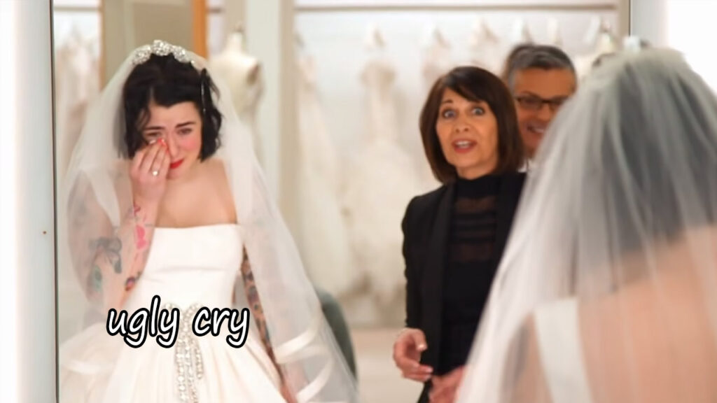 Tattooed bride Emily ugly cries after finding the perfect wedding dress
