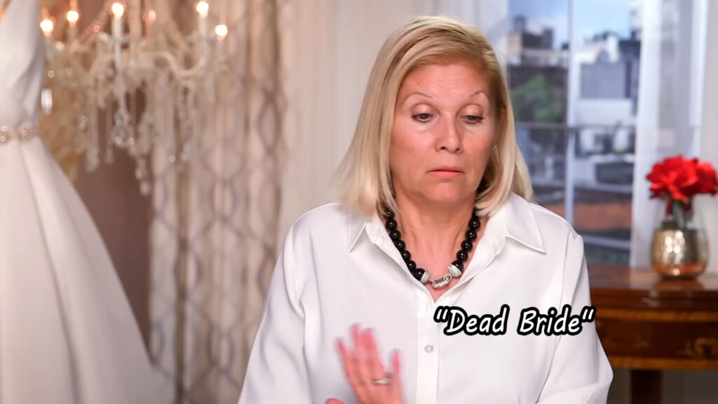 Toxic mother insulting her daughter during a custom bridal fitting appointment.