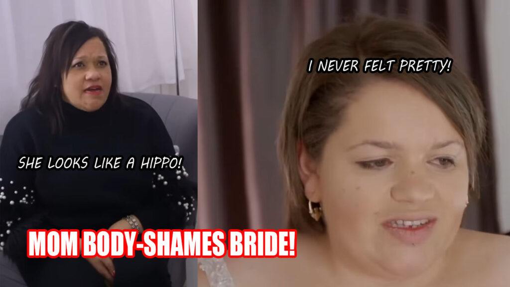 Toxic mother aggressively stating she will tell her plus size bride daughter if she looks like a hippo.